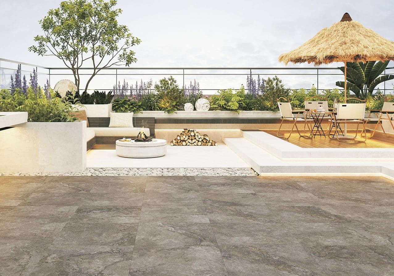 タイルの名古屋モザイク工業株式会社／20mm厚タイル「ストーンデュモンド」