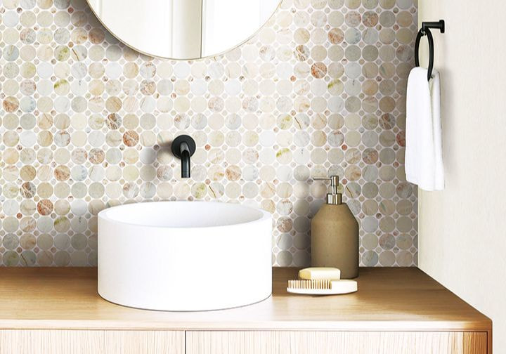 タイルの名古屋モザイク工業（株）／新製品「ピカディエットグラス」（アートモザイクタイル）